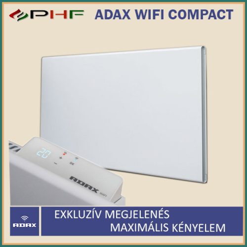 ADAX WIFI COMPACT norvég fűtőpanel - 1000W