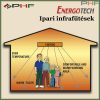 EnergoInfra EIR1500 - 1500W infra hősugárzó inox házban
