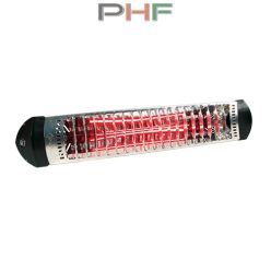   MO-EL Sharklite infra hősugárzó, rubin szín, 1200W,fekete  kapcsolóval és vezetékkel - M712-N (fekete)