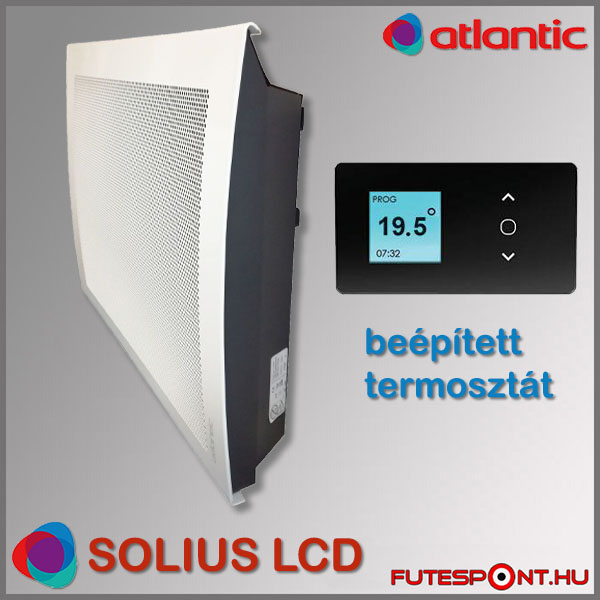 Atlantic Solius LCD fűtőpanel program termosztát